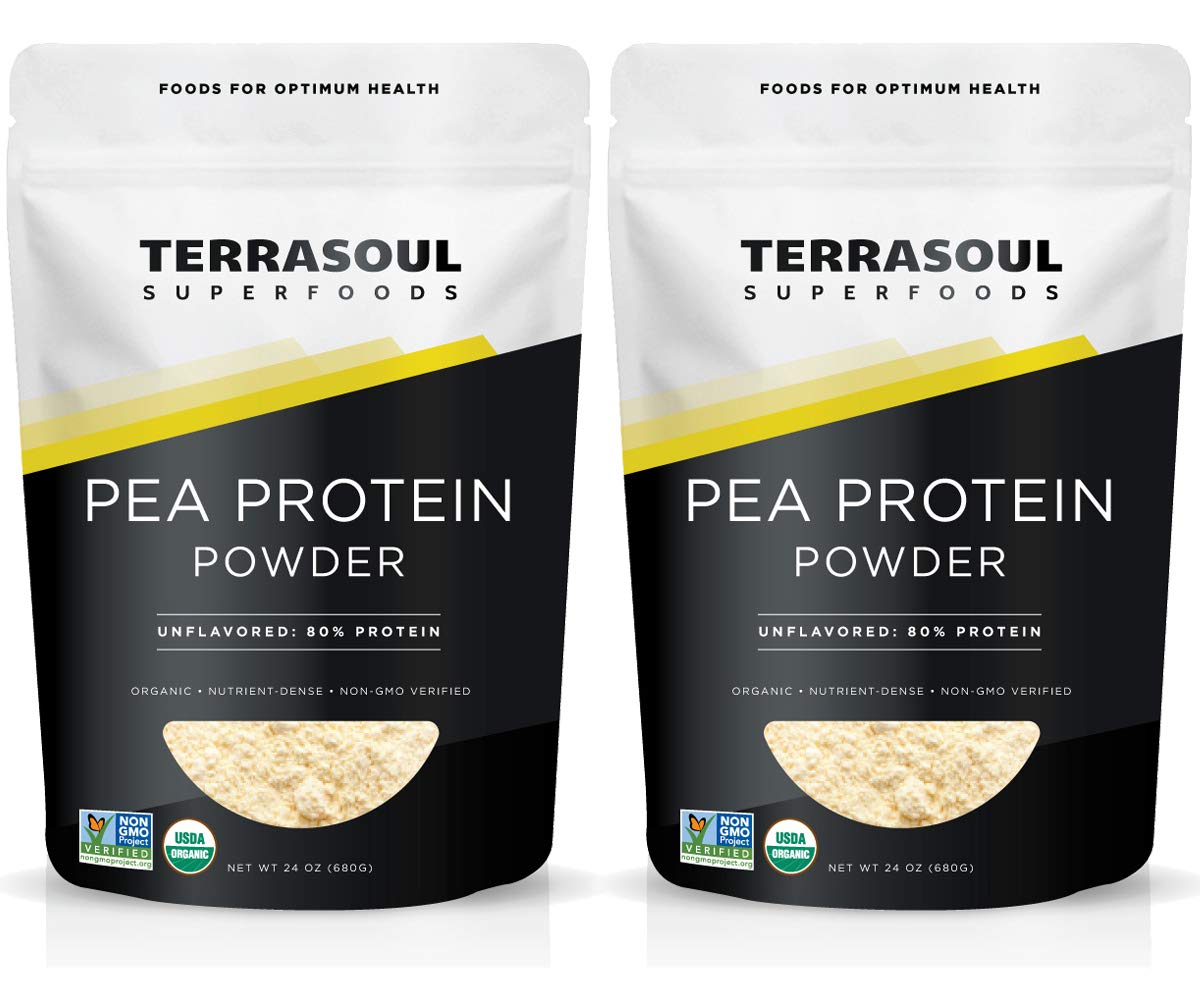 Terrasoul Organic Pea Protein bottle pour for smooth shakes and recovery
