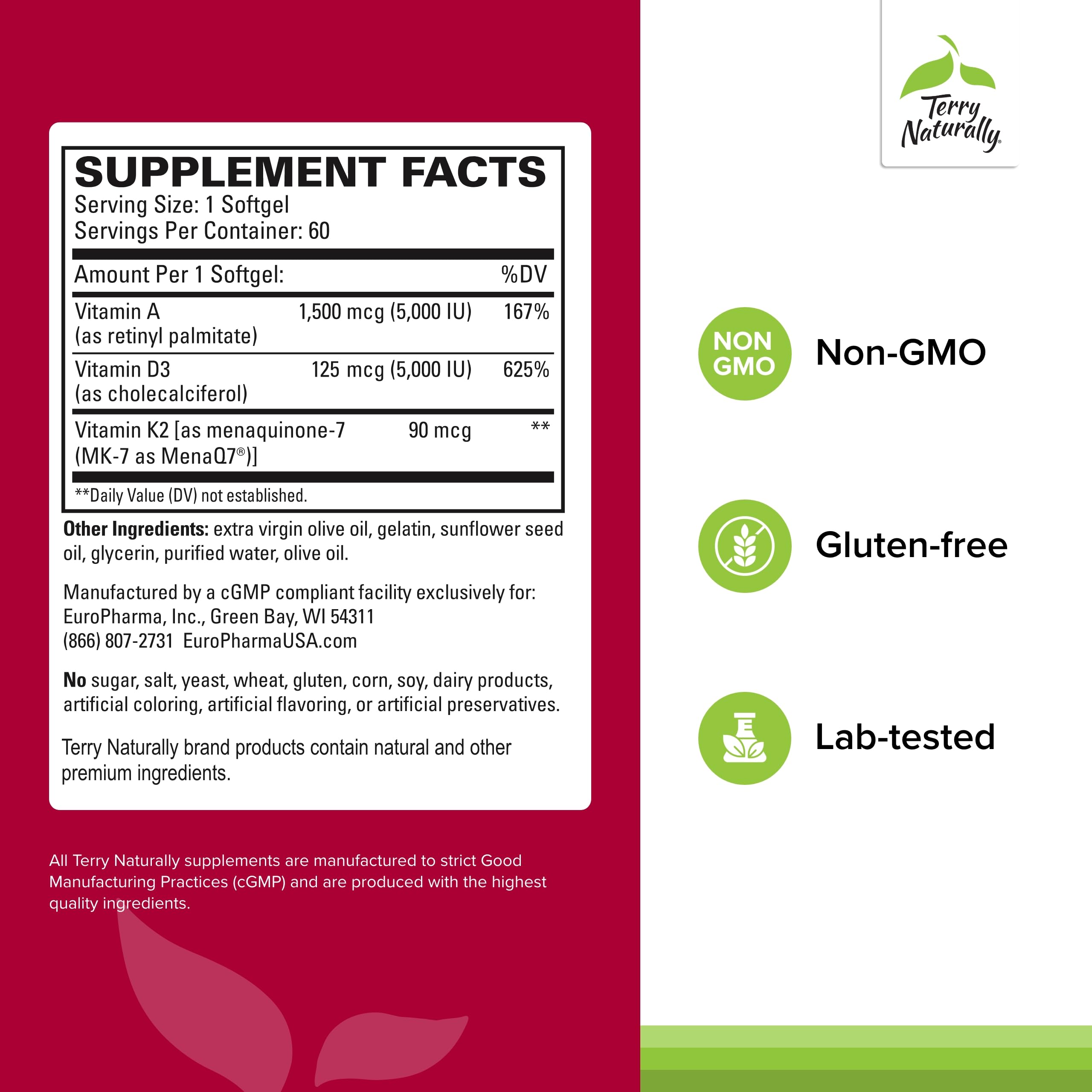 Terry Naturally Artery Strong softgels close-up for easy swallowing.