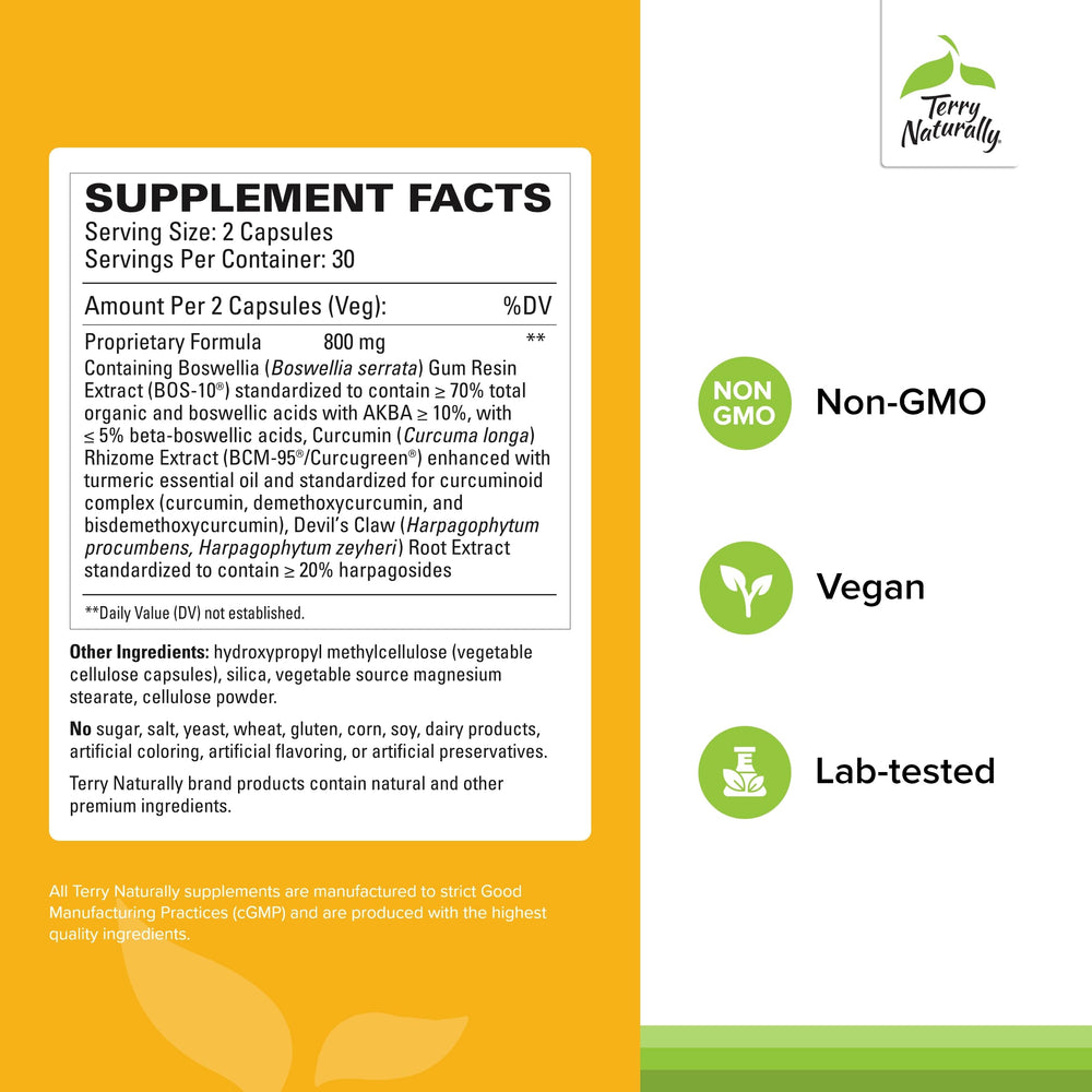 Terry Naturally Arthocin capsules in hand for daily use