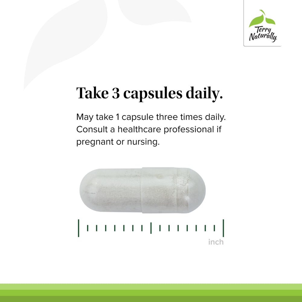 Terry Naturally Be Mobile hyaluronic acid included for joint lubrication and smoother movement.