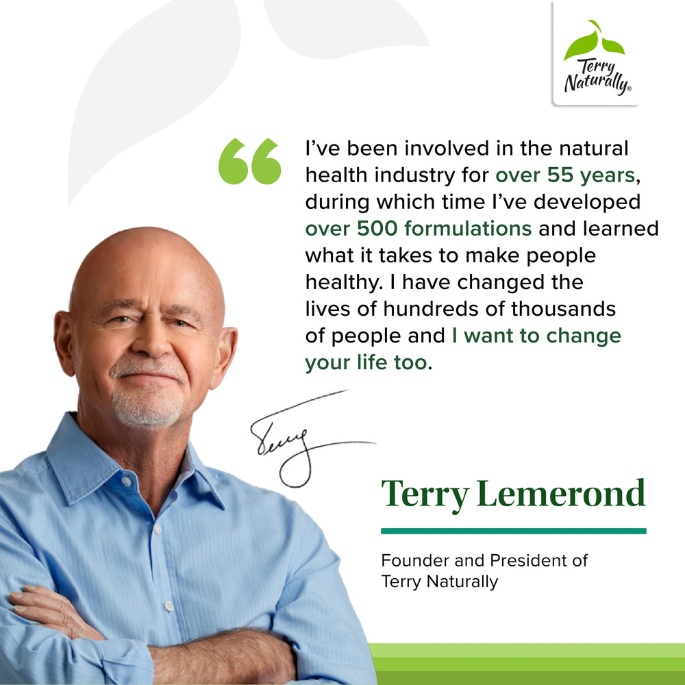 Terry Naturally Berberine liver health graphic emphasizes liver support potential
