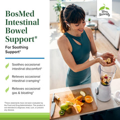 Terry Naturally BosMed label closeup with coriander, fennel, caraway, peppermint ingredients