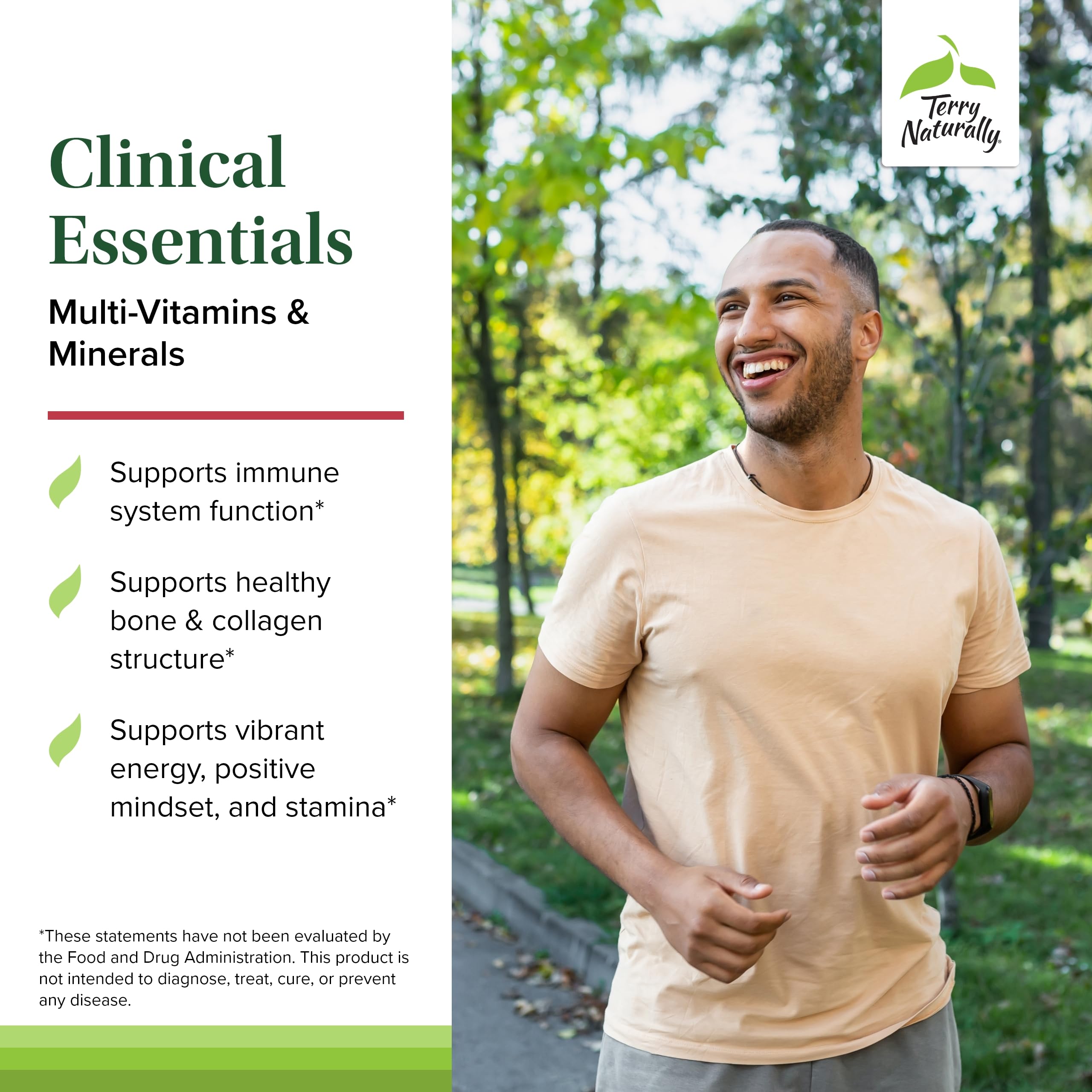 Terry Naturally Clinical Essentials bottle cap ensuring secure access.