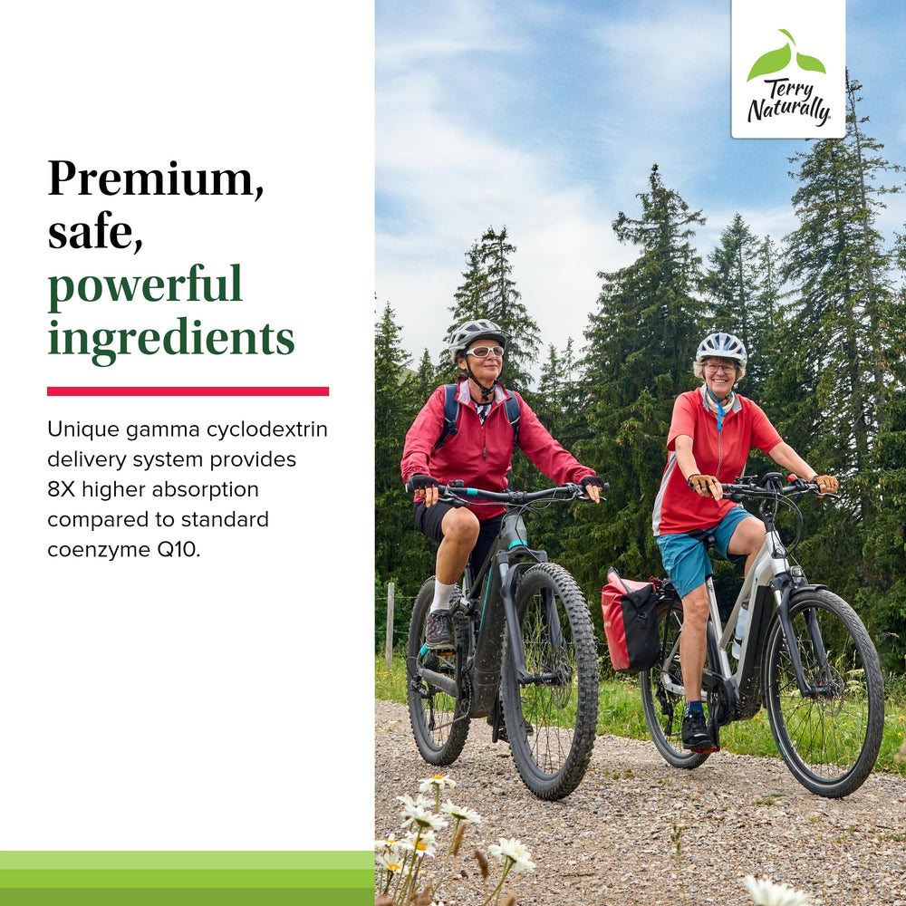 Hand holding Terry Naturally CoQ10 Chewables indicating daily use in routine