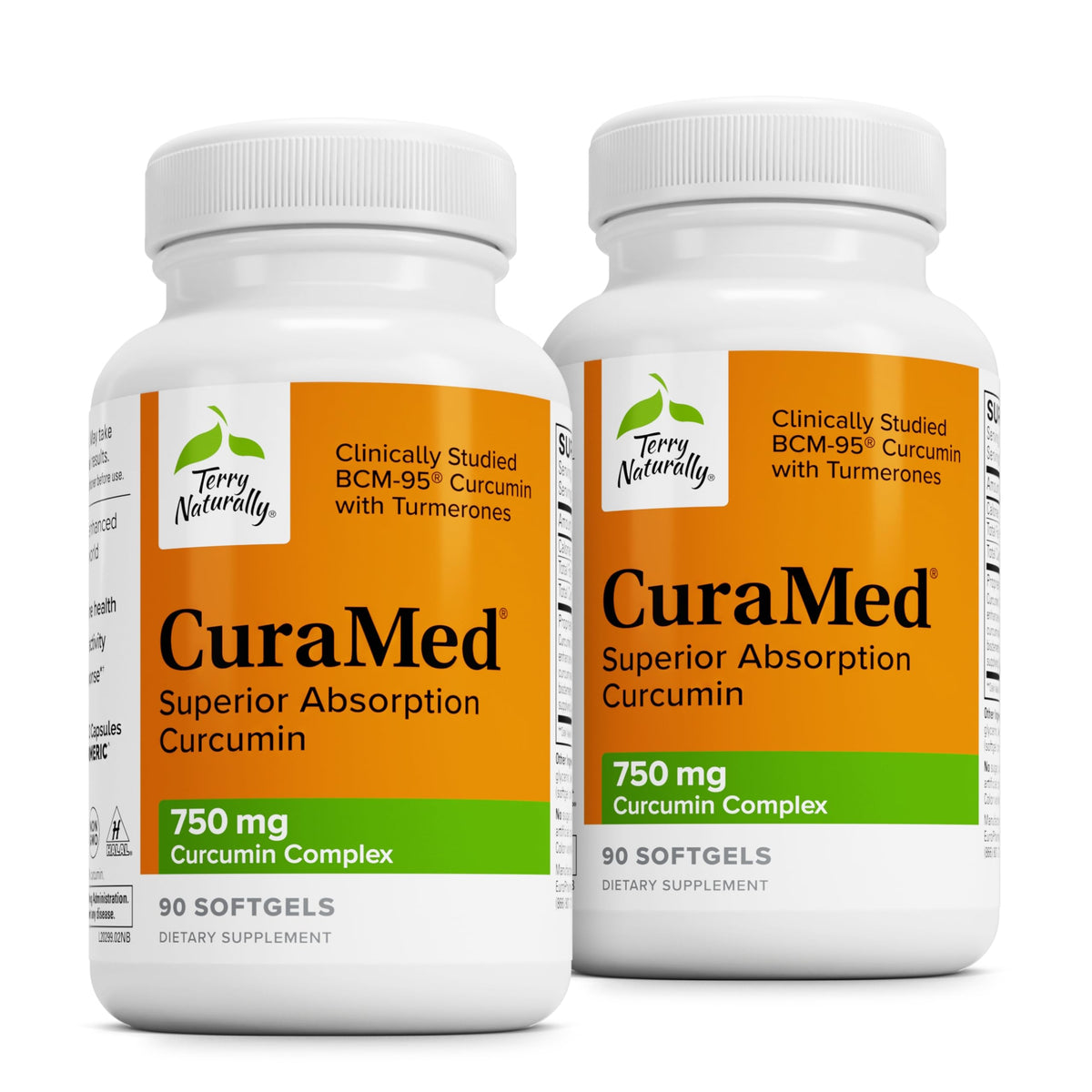 Terry Naturally CuraMed 750mg bottle front for brain and heart support