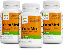Terry Naturally CuraMed 750mg bottle, high-potency curcumin for daily antioxidant support.
