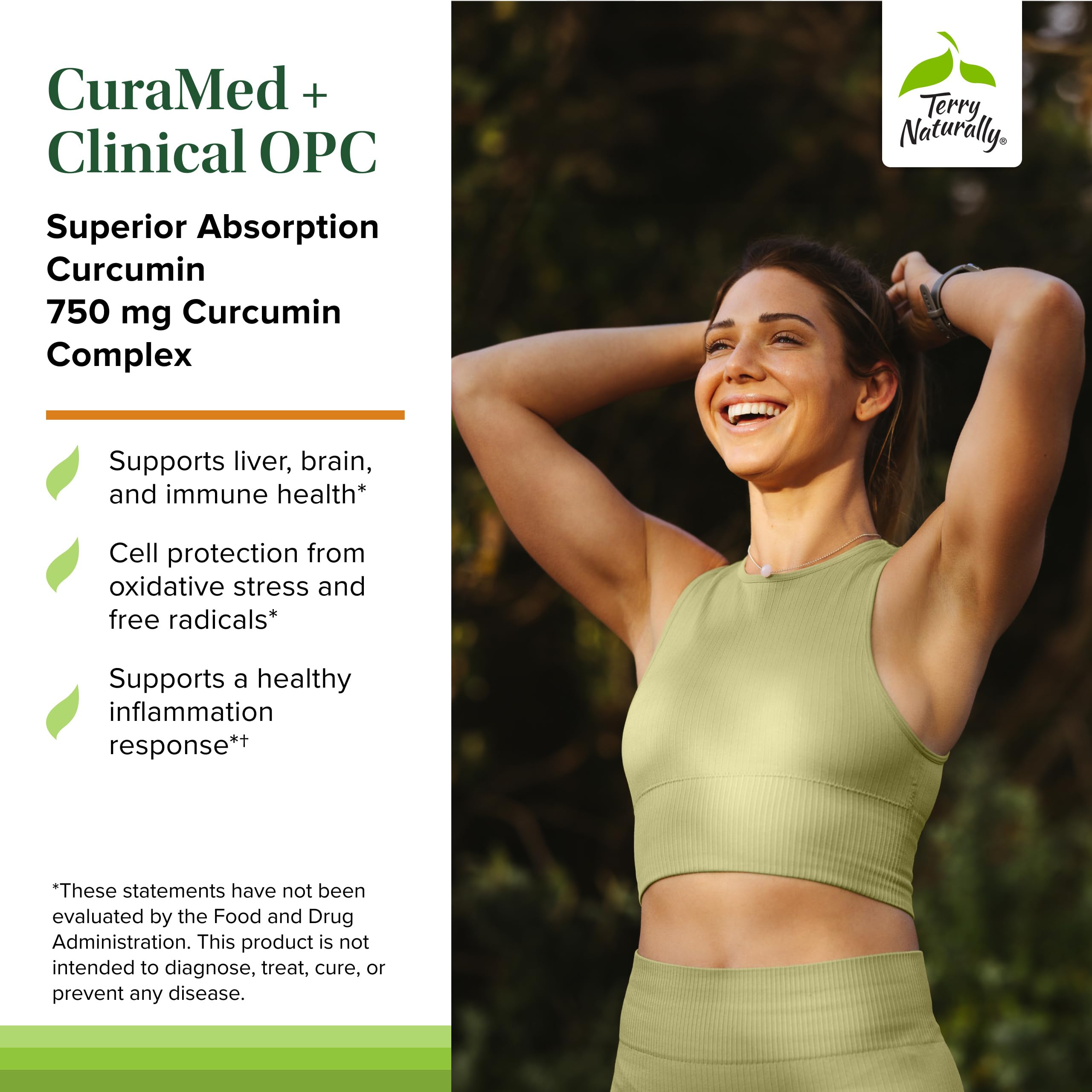 Terry Naturally CuraMed 750mg capsules show allergen-free formula