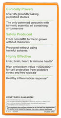 Terry Naturally CuraMed 750 mg label showing ingredient details and dosage for daily use.