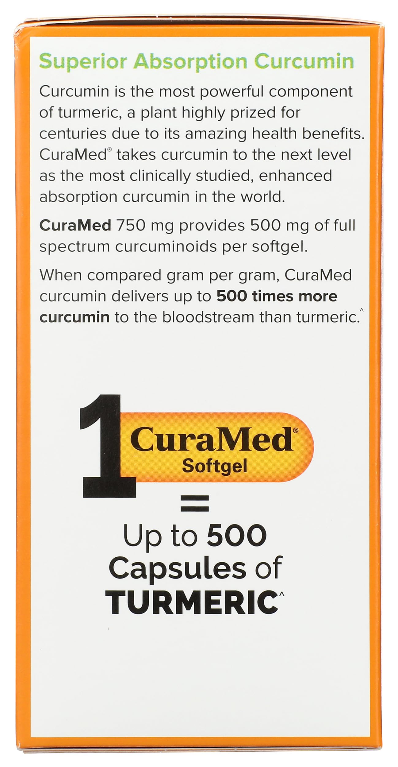 Terry Naturally CuraMed 750 mg packaging box for easy purchasing.