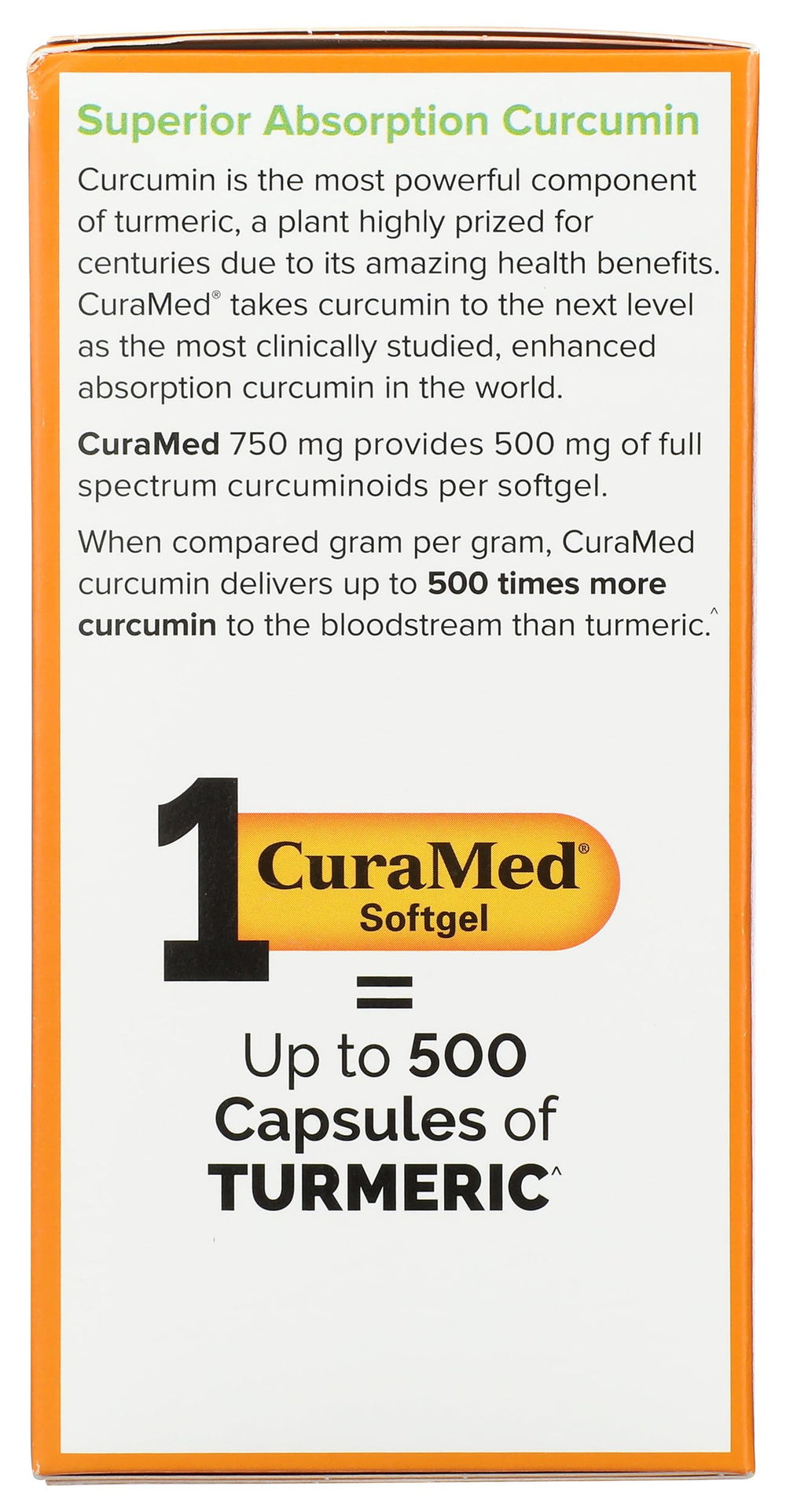 Terry Naturally CuraMed 750 mg packaging box for easy purchasing.