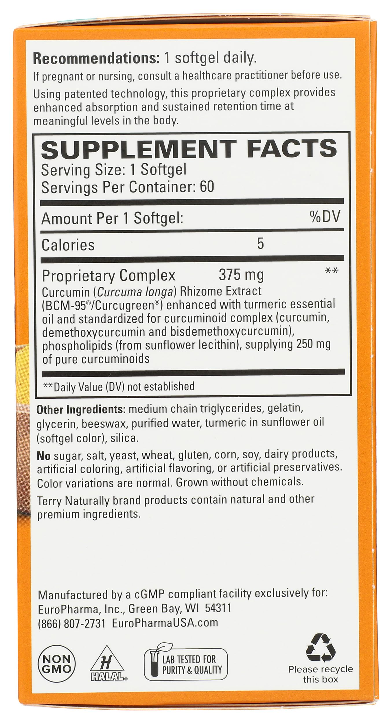 Terry Naturally CuraMed liver support capsules