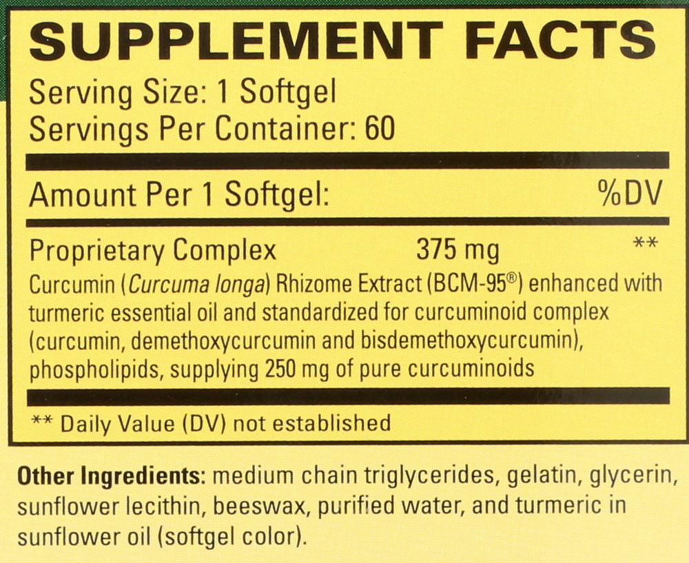 Terry Naturally CuraMed softgel cross-section showing capsule coating