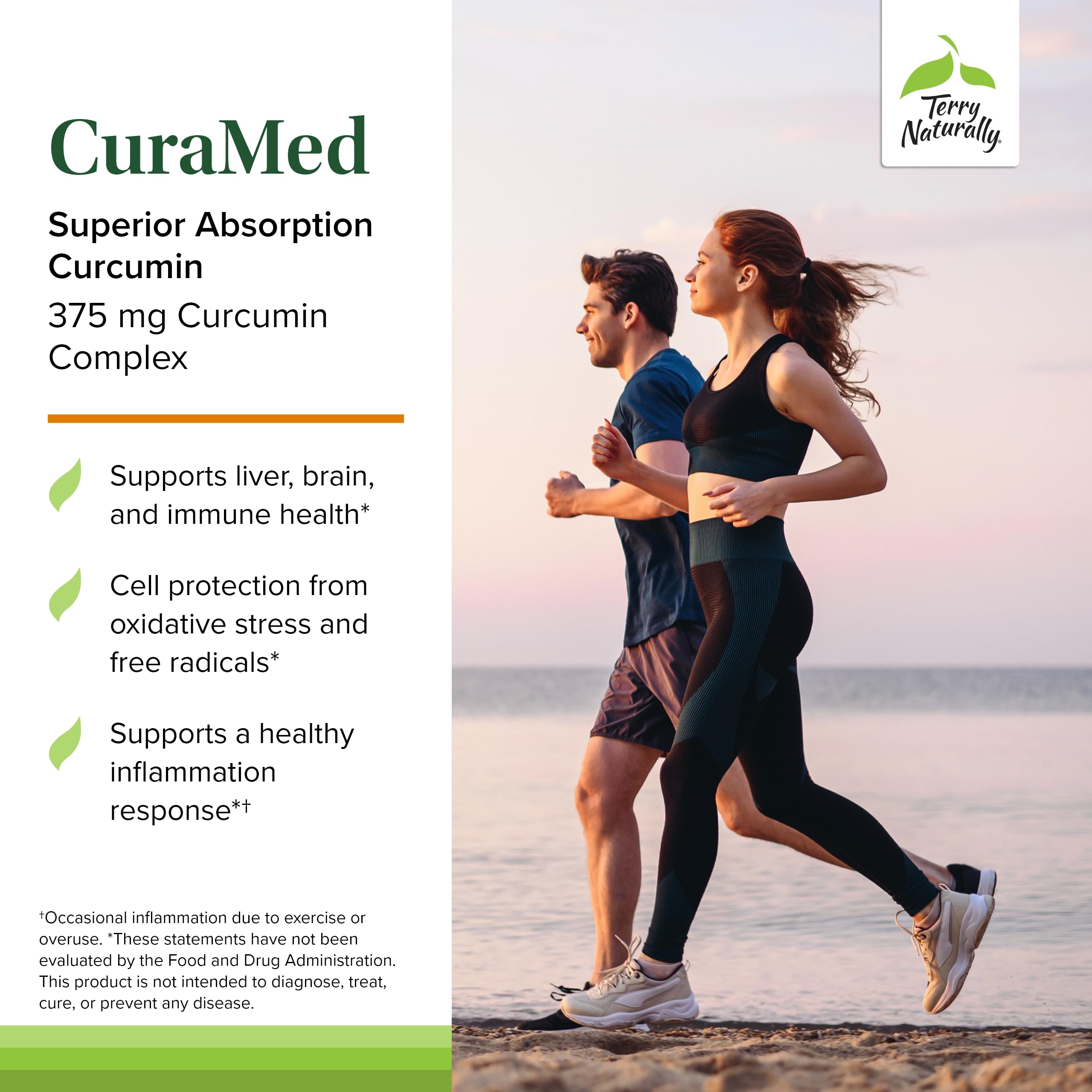 Terry Naturally CuraMed softgels closeup of the turmeric-based formula