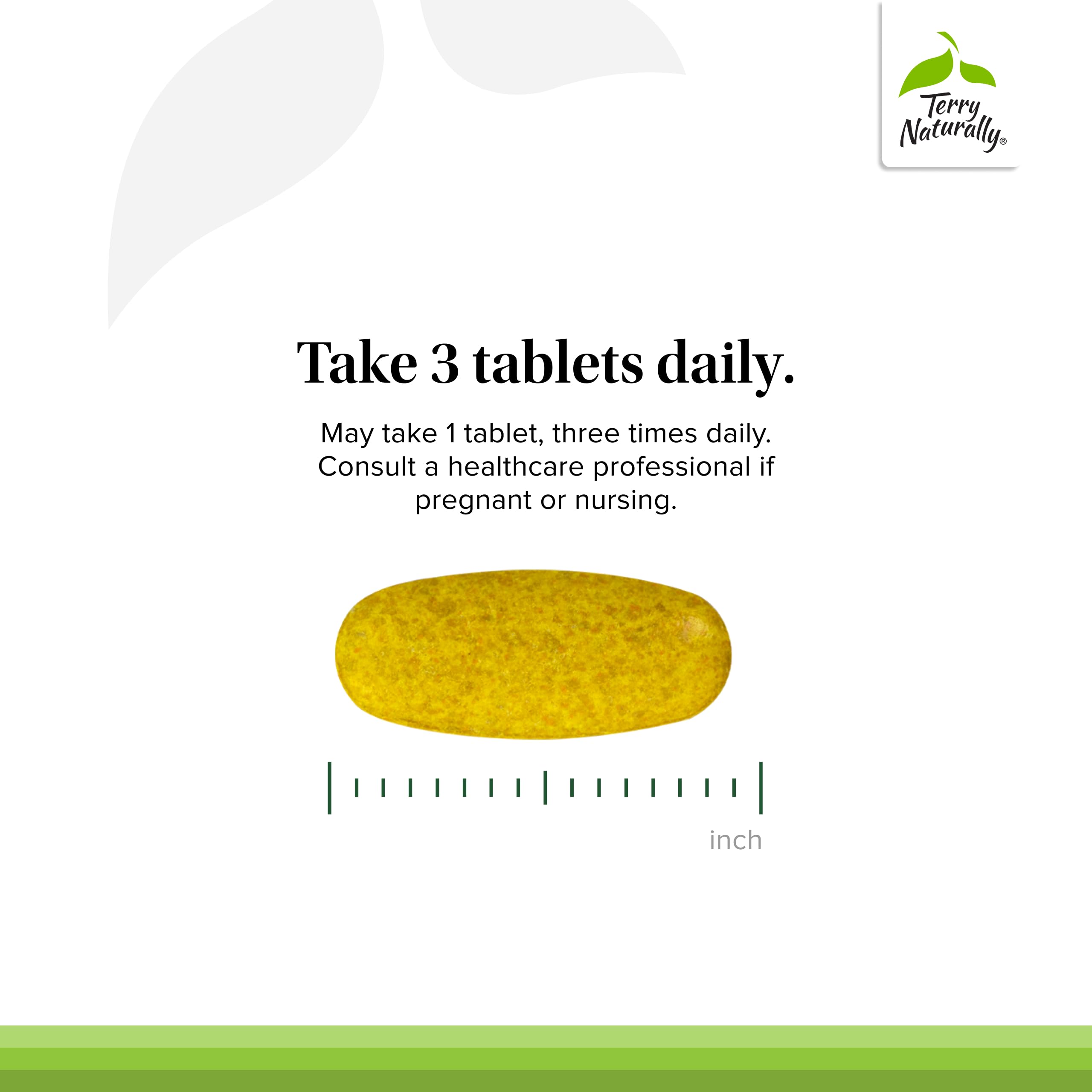 Terry Naturally Curamin BCM-95 curcumin close-up emphasizing circulation support.