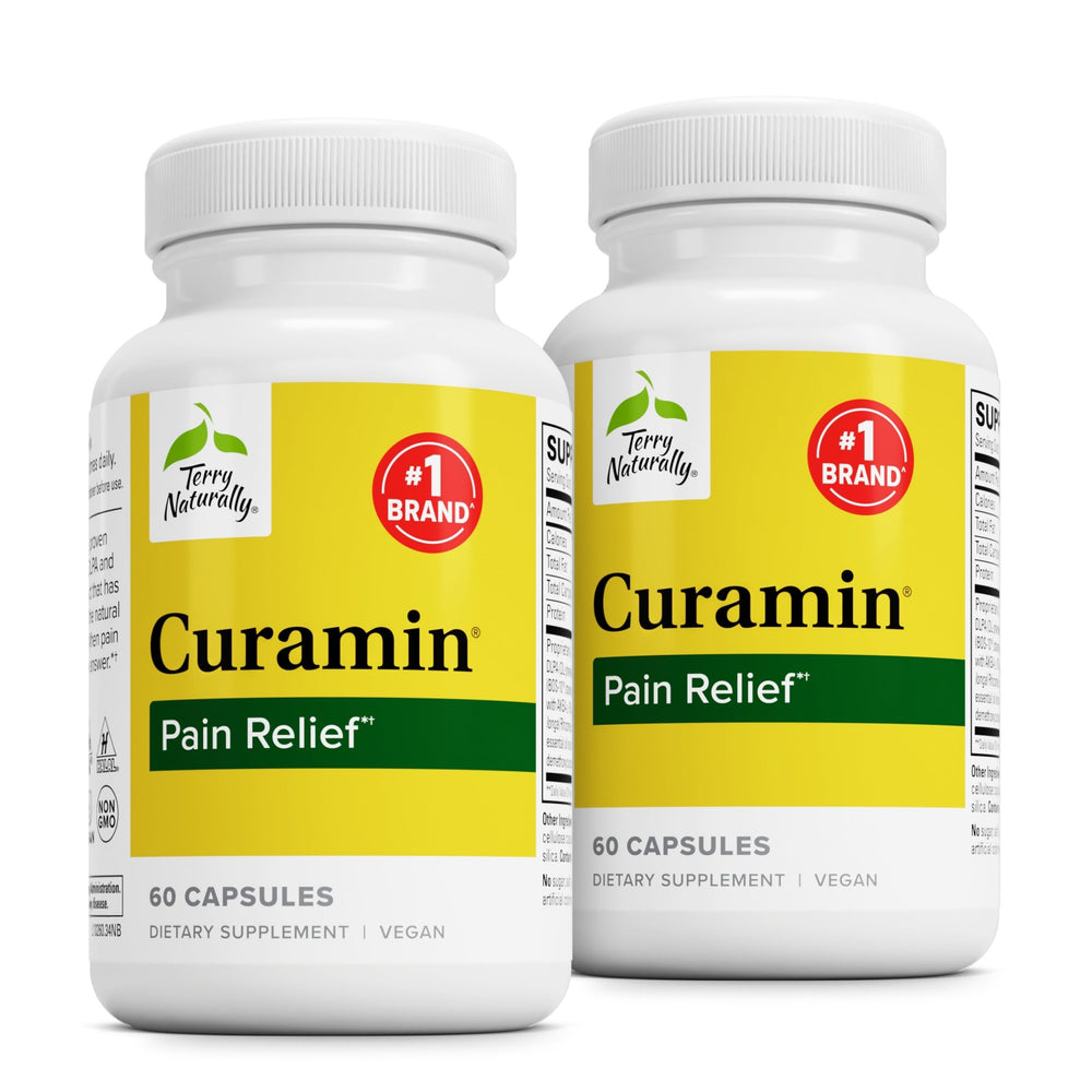 Terry Naturally Curamin capsules bottle with BCM-95 curcumin for joints