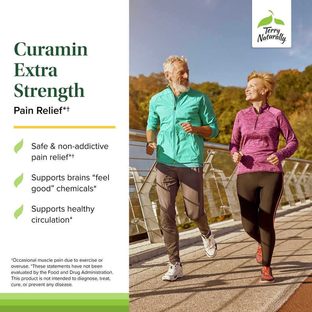 Curamin bottle label emphasizing BCM-95 curcumin and boswellia for circulation support.