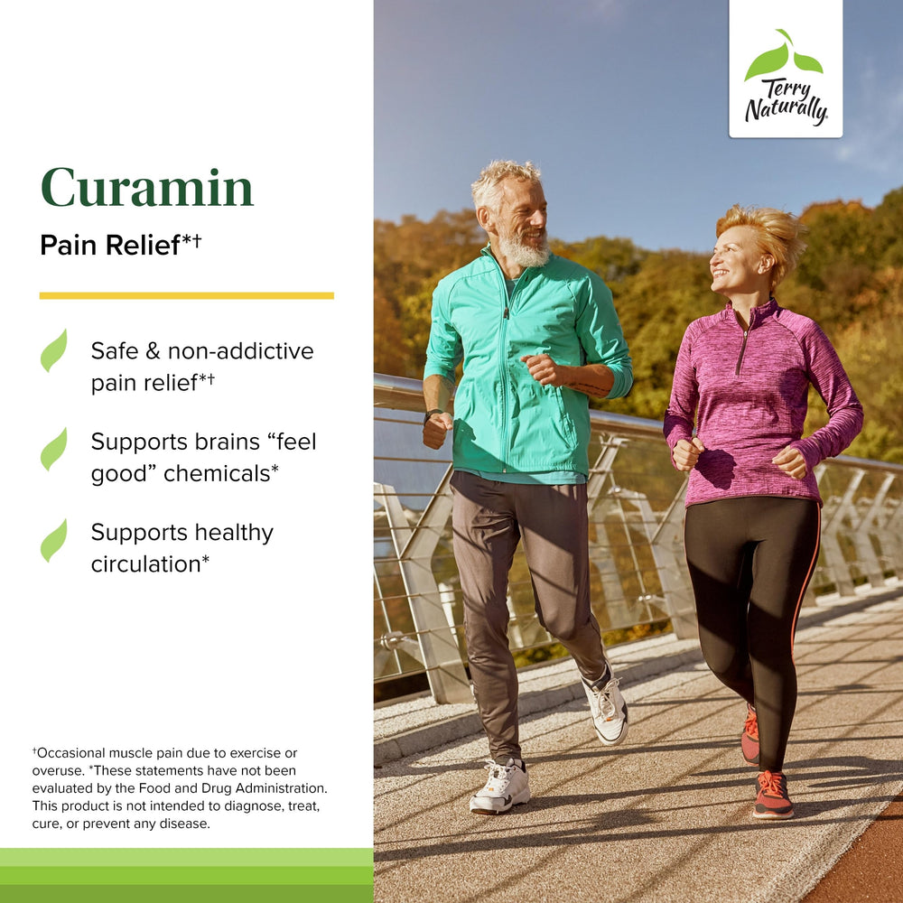 Terry Naturally Curamin label front emphasizing natural ingredients for circulation support