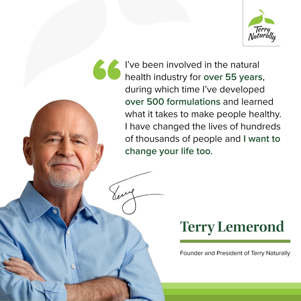 Terry Naturally herbal blend box suggesting quality ingredients for daily use.