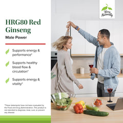 Terry Naturally HRG80 red ginseng capsules pack for daily endurance use.