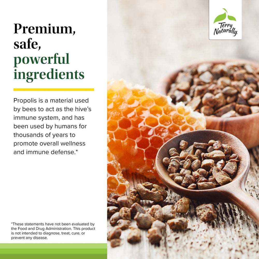 Terry Naturally Propolis EP300 2-pack packaging illustration.