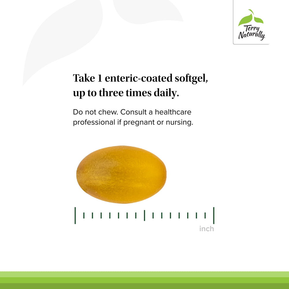 Terry Naturally SinuCare ingredients: lemon zest, eucalyptus, myrtle, shown as natural extracts.