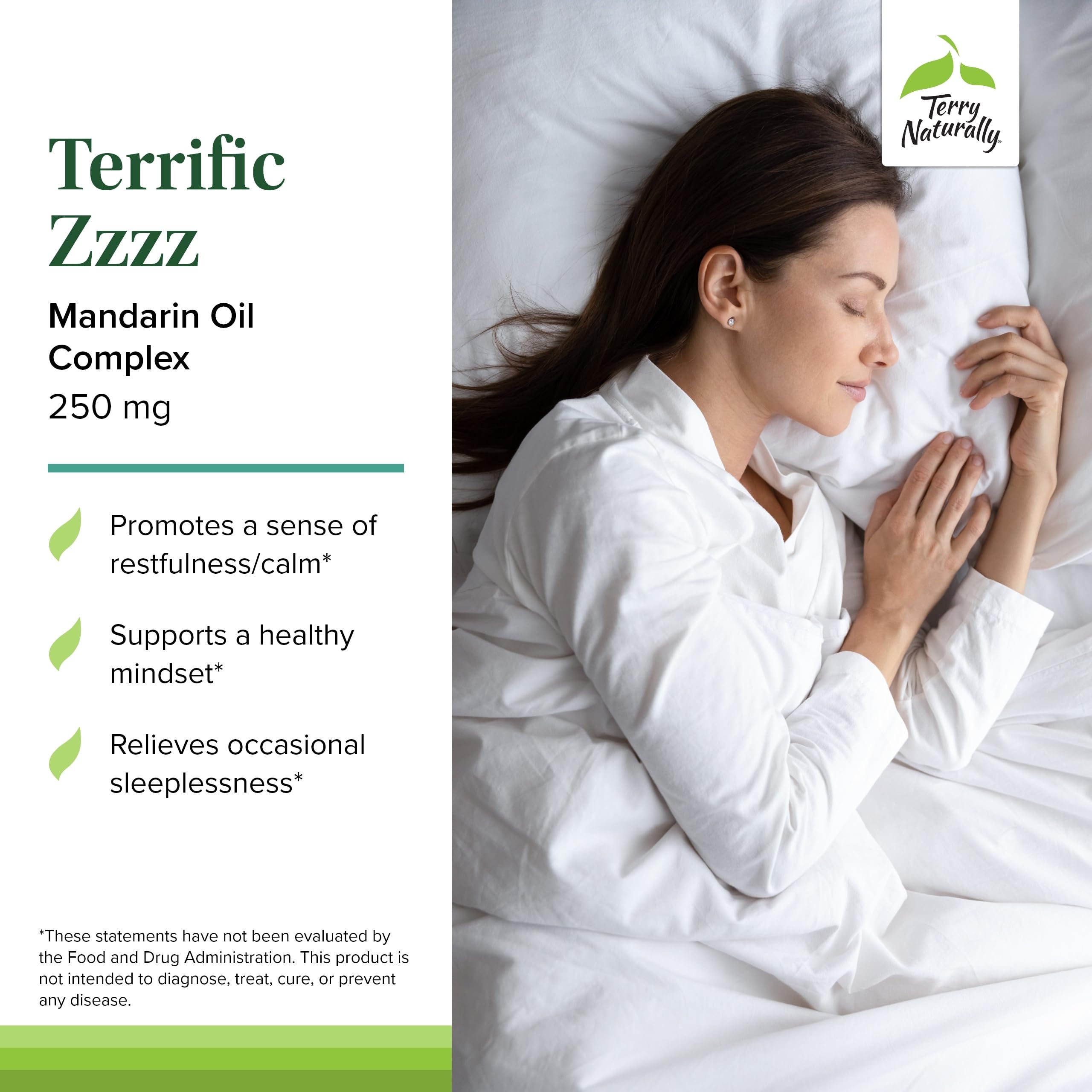 Terrific Zzzz bottle features lavender for soothing sleep cues.