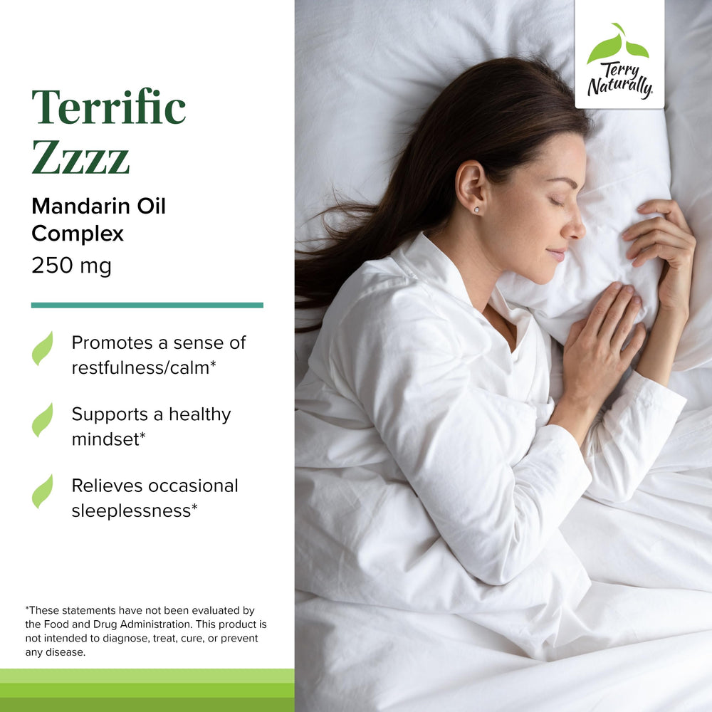 Terrific Zzzz bottle features lavender for soothing sleep cues.