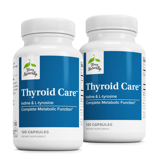 Terry Naturally Thyroid Care bottle front view for thyroid support