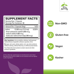 Terry Naturally Tri-Iodine capsules for immune and brain health.