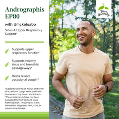 Terry Naturally Umckaloabo extract label highlighting natural sinus support.