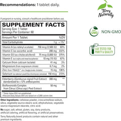 Terry Naturally ViraPro tablets close-up showing zinc and selenium for immune health.
