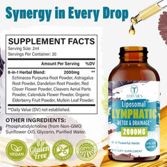 Tervaies Liposomal Lymphatic Drops compact bottle ideal for travel