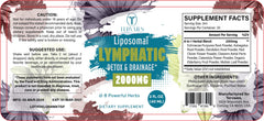 Tervaies Liposomal Lymphatic Drops elderberry and echinacea notes on label