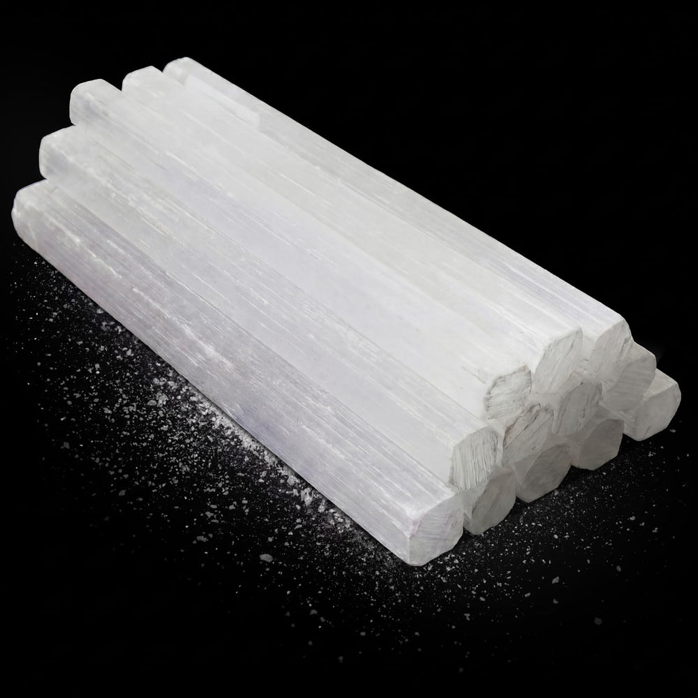Tessco for you selenite wand 6 to 8 inches, white crystal ideal for aura cleansing