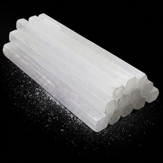 Tessco for you selenite wand 6 to 8 inches, white crystal ideal for aura cleansing