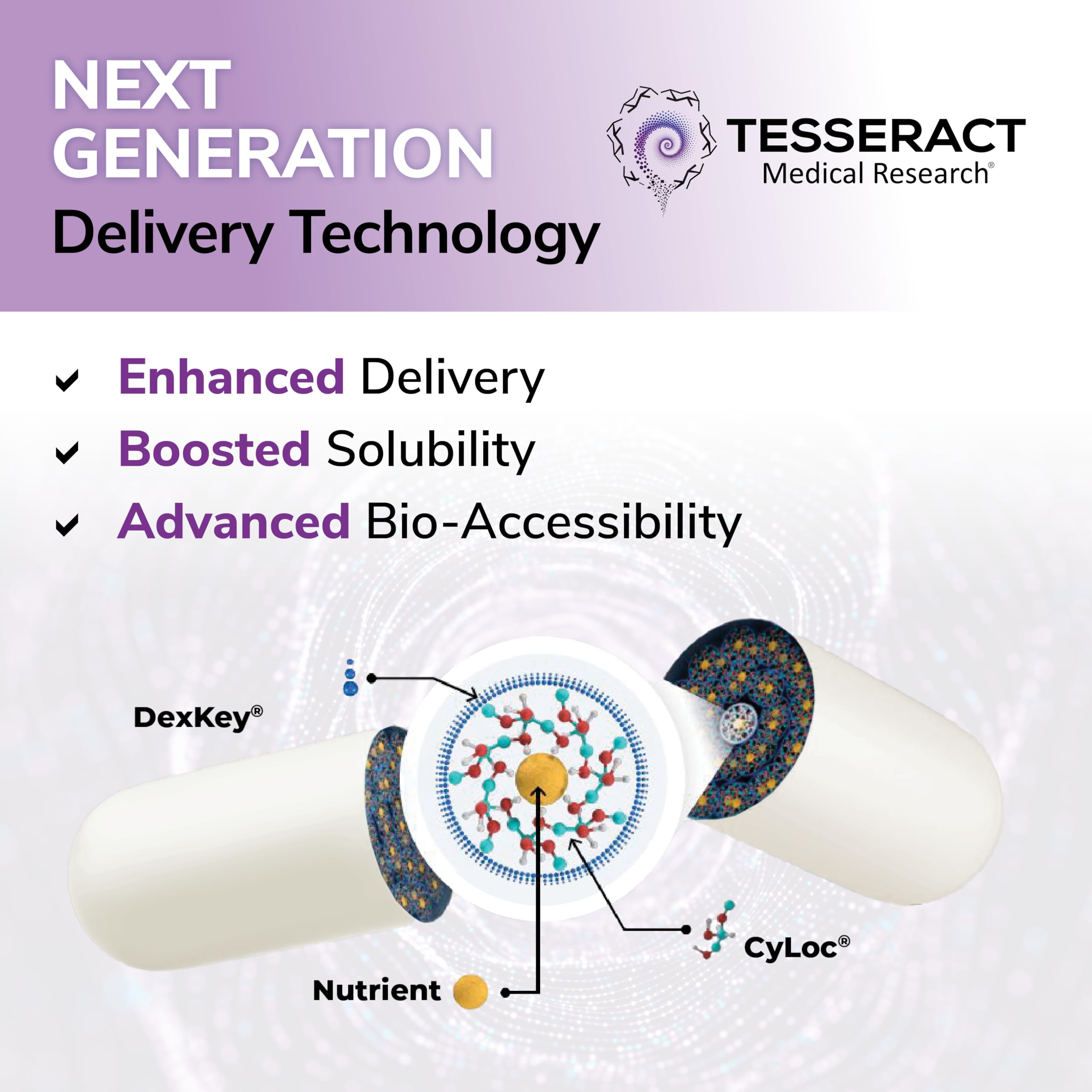 Tesseract AnaQuell QR packaging box displayed for shelf appeal and product clarity.