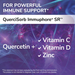 Tesseract QuerciSorb Immuphore SR quercetin capsules close-up for daily use.