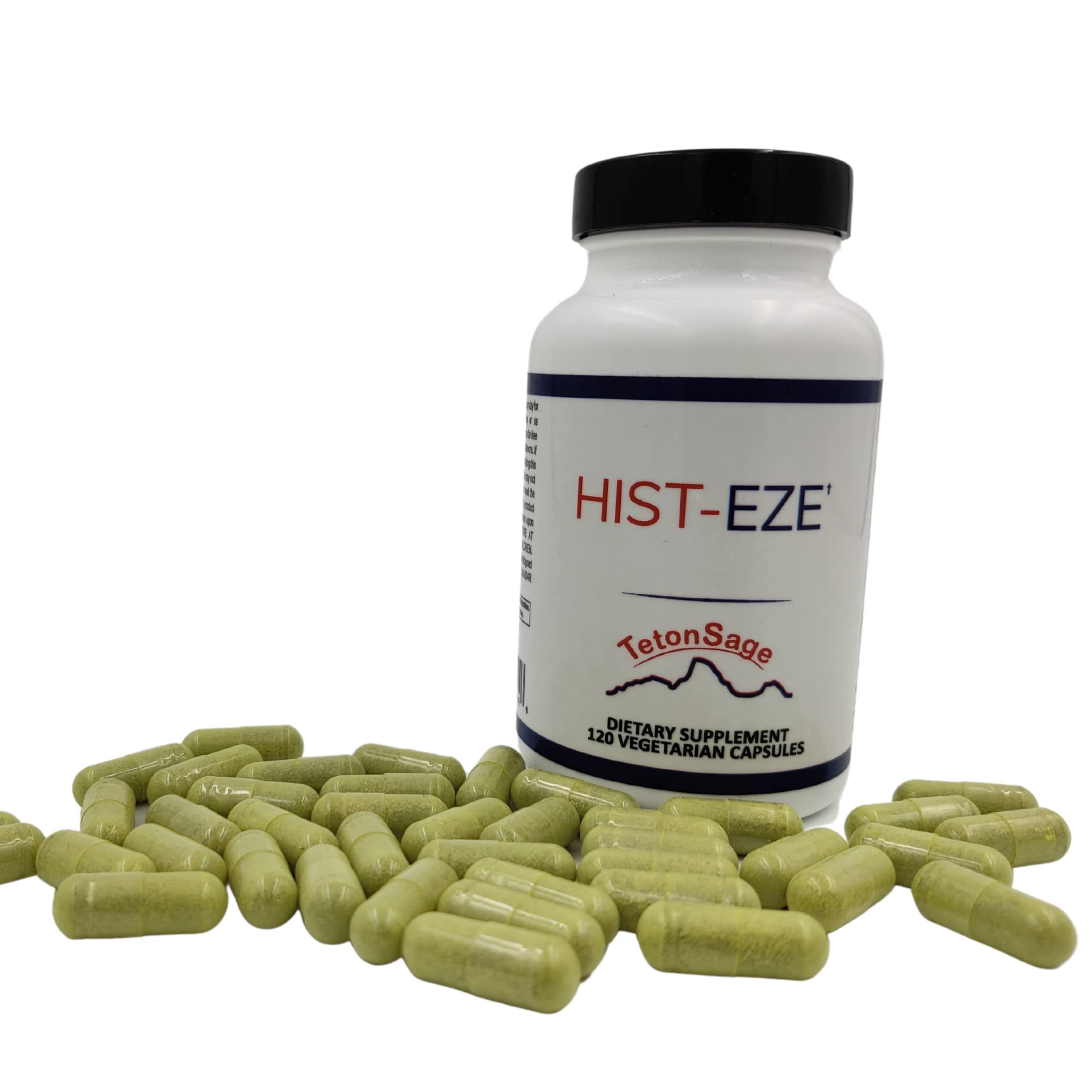 TetonSage Hist-Eze packaging shown in a simple daily-use setup for easy regimen.