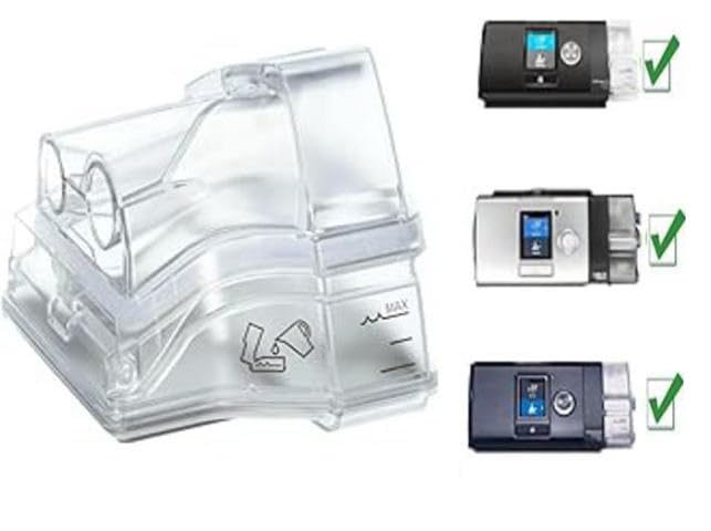 Tewuiopp AirSense 10 water chamber top latch for quick, tool-free removal.