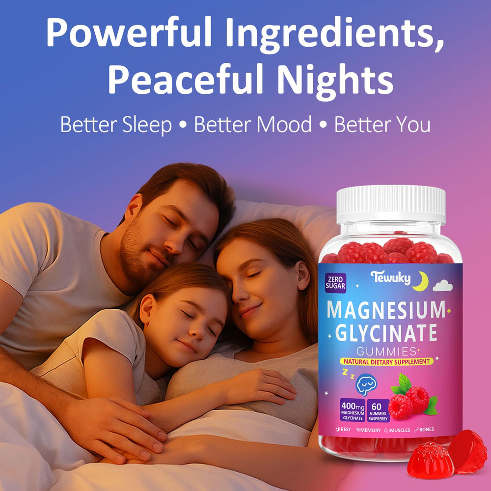 Tewuky sleep-relaxation scene portrays adults and kids enjoying calm evenings