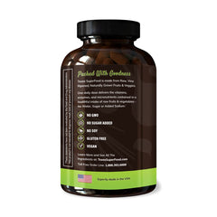 Texas SuperFood Reds and Greens scoop reveals vibrant blend for daily antioxidant support.