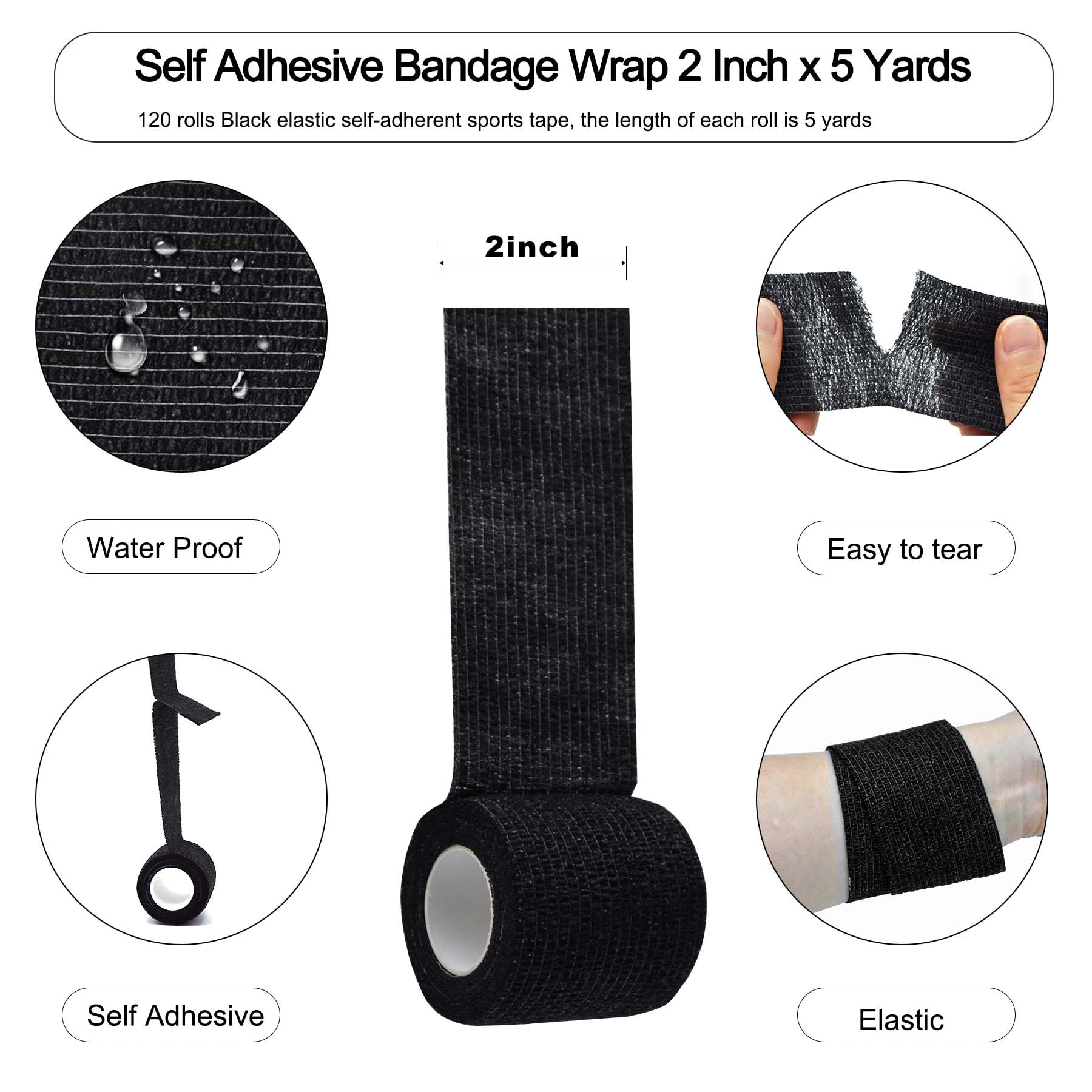 TGANNYOCR bandage wrap on wrist demonstrates secure breathable wrap