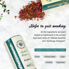 Bellissimo ingredients feature all-natural botanicals for a tobacco-free alternative.