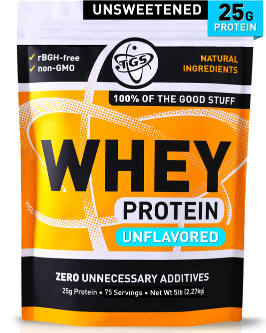 TGS Nutrition 100 Whey Protein container showing clean packaging for post-workout recovery