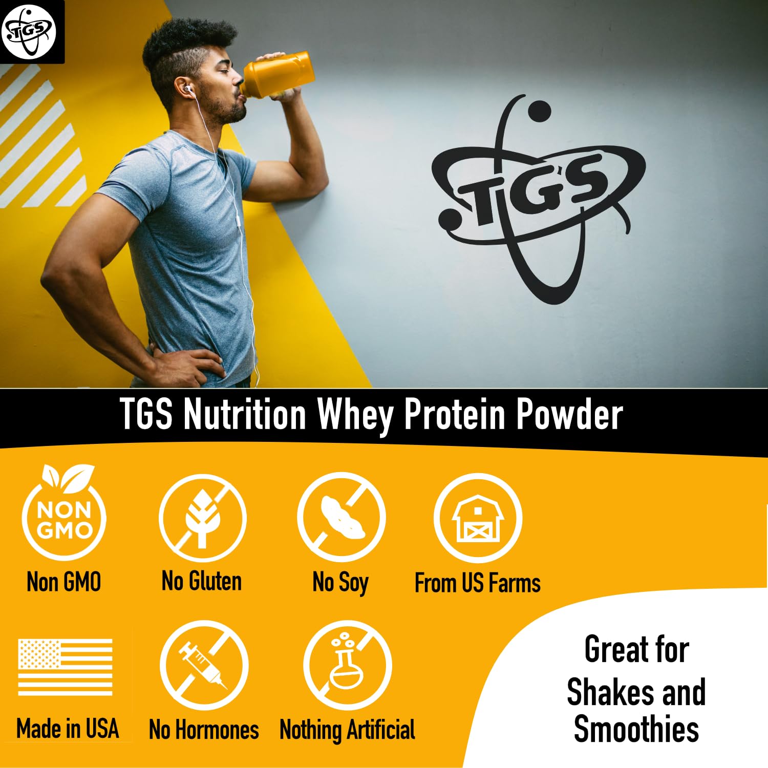 TGS Nutrition whey protein added to oatmeal for a protein boost