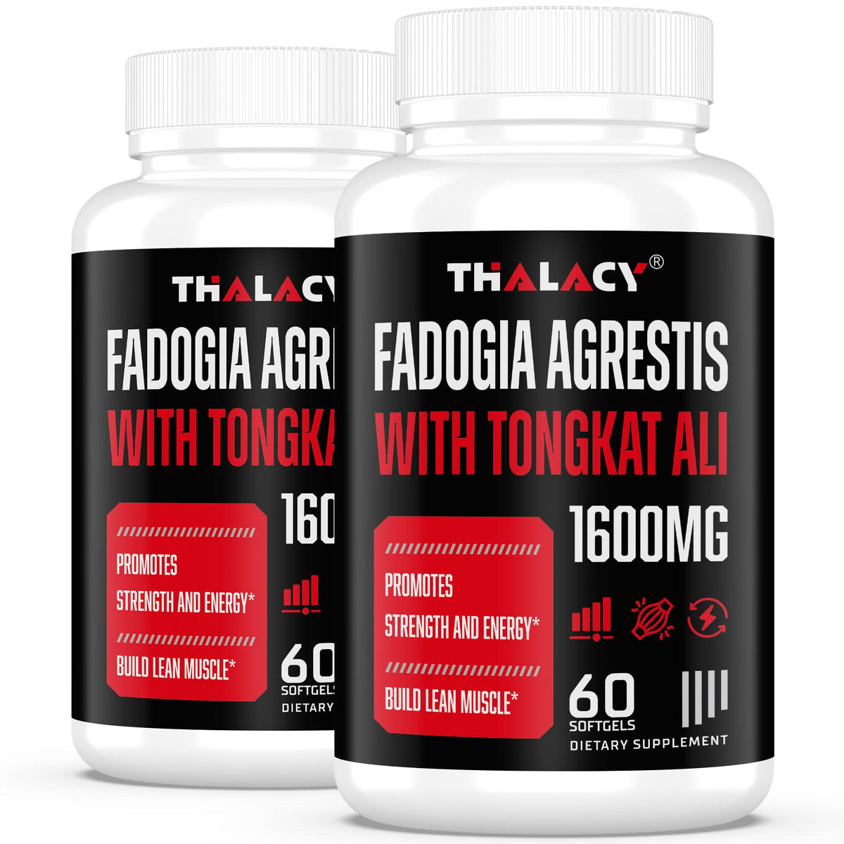 Thalacy 1600mg fadogia-agrestis extract bottle showing high potency and packaging