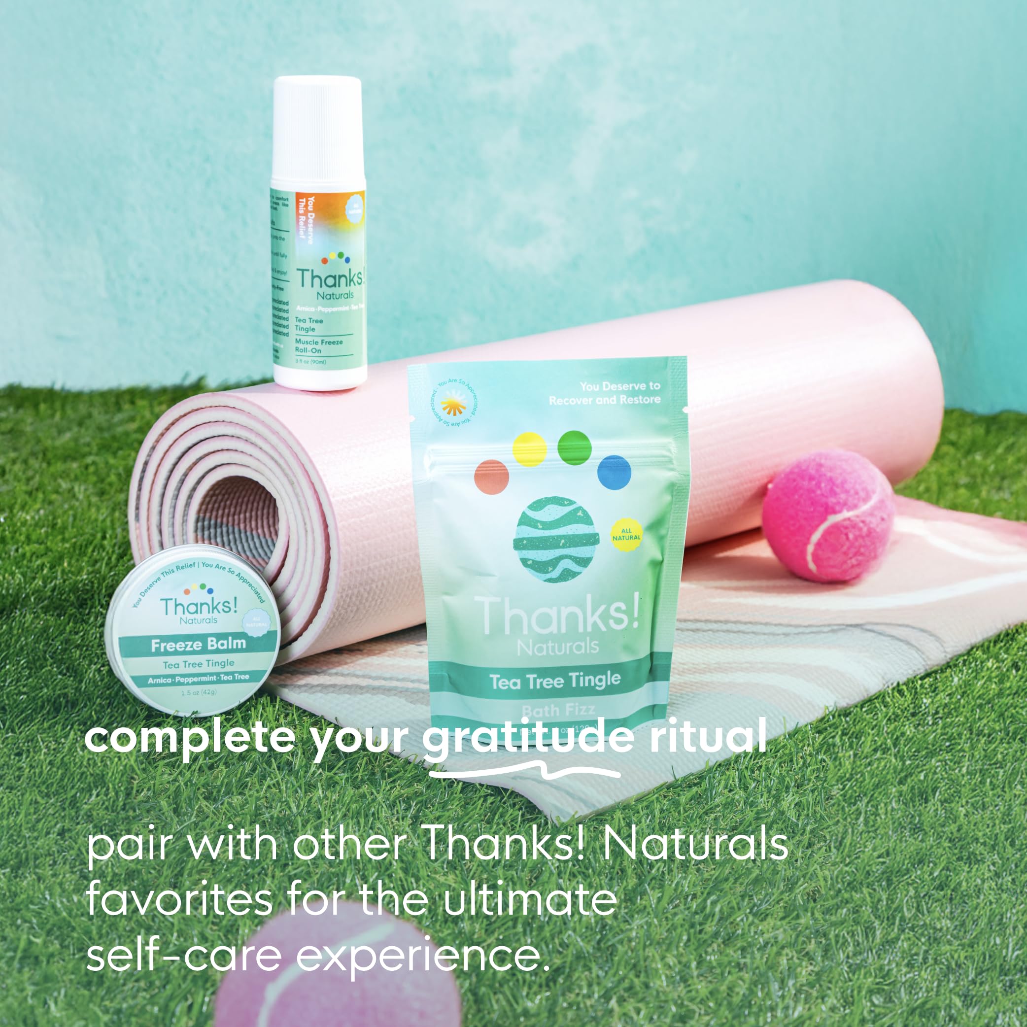 Thanks! Naturals Muscle Freeze Roll On shea butter ingredient supports skin softness