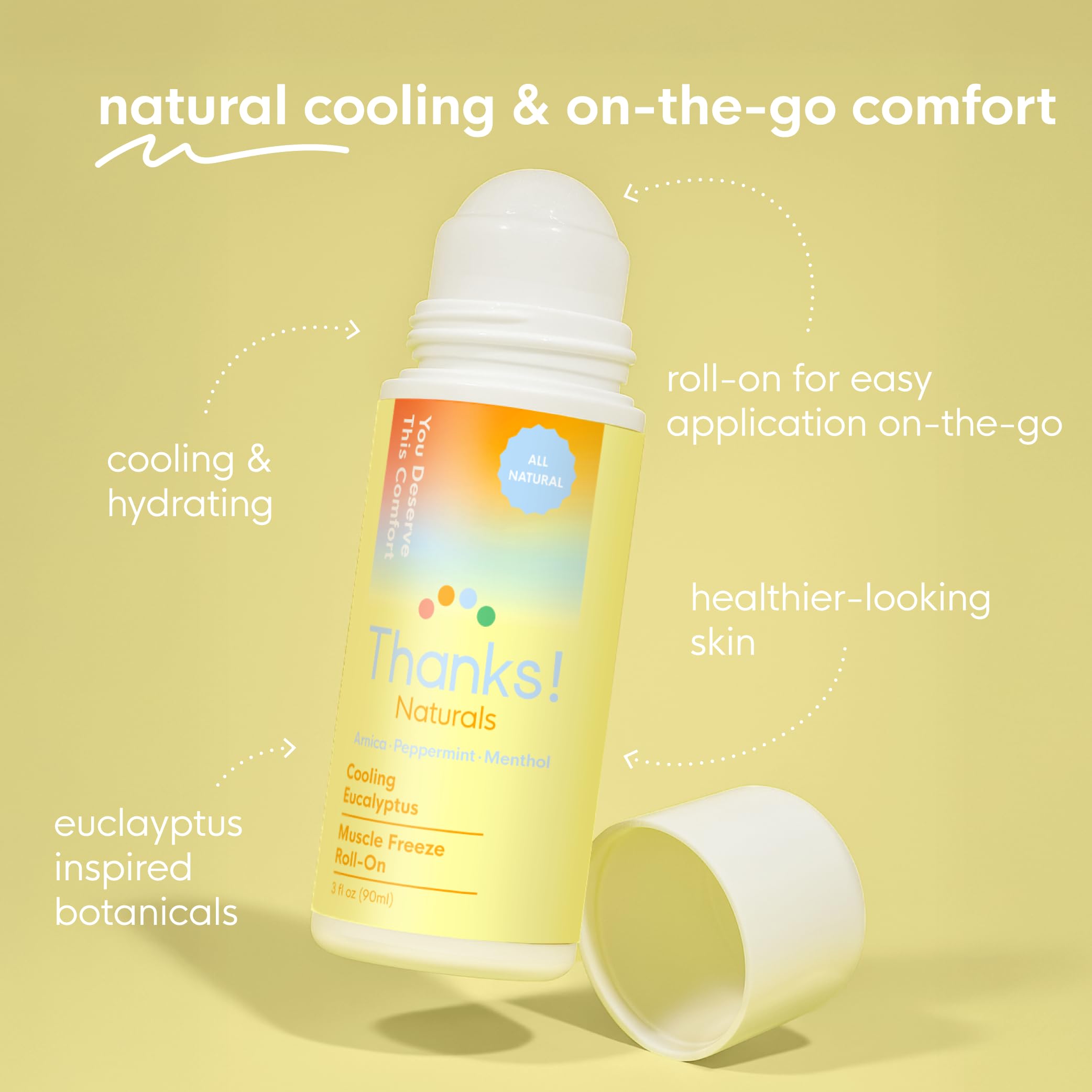 Thanks! Naturals Roll-On targets shoulders with precise, mess-free application.