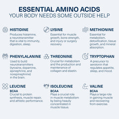 EAAs formula emphasizes essential amino acids aiding liver function and recovery.