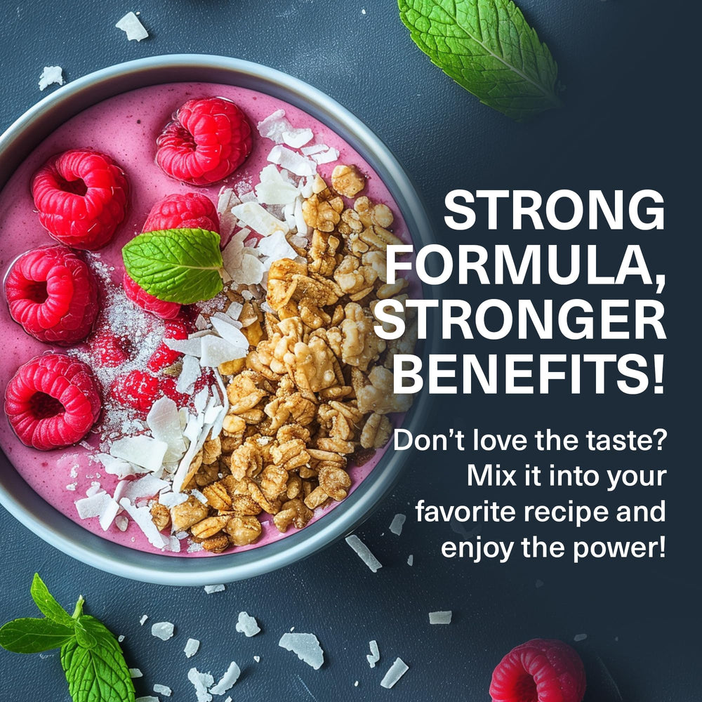 Scoop included helps measure consistent servings every day.